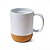 Caneca Branca com Base de Cortiça 400ml | Elegância e Sublimática - Imagem 1