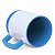 Caneca para Sublimação de Cerâmica Branca com Alça Soft e Base em Silicone – Interior Azul | Qualidade Premium - Imagem 3