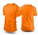 Camiseta de algodão laranja Infantil 2 ao 16 (P/ OBM, DTF e Silk ) - Imagem 1