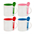 Caneca Branca com Colher, Interior colorido e Alça branca| 325ml (P/ Sublimação) - Imagem 1
