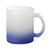 Caneca de Vidro Jateado Degradê Azul escuro para Sublimação – 325ml | Qualidade Premium - Imagem 1