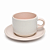 XICARA CERAMICA 90ML PETIT FOSCA ROSA C/ PIRES - Imagem 1