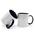 Caneca Branca Interior e Alça Azul escuro Para Sublimação 325ml - LIVE - Imagem 1