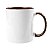 Caneca Alça e Interior Marrom Escuro 325mL - Imagem 1