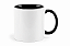 Caneca Alça Interior Preto 325mL para Sublimação - Imagem 1