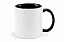 Caneca Alça Interior Preto 325mL para Sublimação - Imagem 2