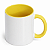 Caneca Panda Alça e Interior Amarelo 325ml - Imagem 2