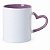 Caneca Alça Coração Lilás 325ml para Sublimação - Imagem 1