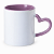 Caneca Alça Coração Lilás 325ml para Sublimação - Imagem 2