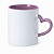 Caneca Alça Coração Lilás 325ml para Sublimação - Imagem 3