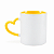 Caneca Alça Coração Amarela 325ml para Sublimação - Imagem 3