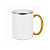 Caneca com Alça e Borda Dourada 440ml para Sublimação - Imagem 1