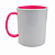 Caneca Polímero Rosa Chiclete 325ml para Sublimação - Imagem 1