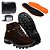 Kit Bota Coturno Adventure Masculino Café em Couro Legítimo e Solado Costurado - Imagem 1