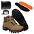 Kit Bota Coturno Adventure Masculino Caqui em Couro Legítimo e Solado Costurado - Imagem 1
