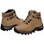 Bota Coturno Adventure Masculino Caqui em Couro Legítimo e Solado Costurado - Imagem 3
