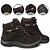 Bota Coturno Adventure Masculino Café em Couro Legítimo e Solado Costurado - Imagem 2