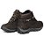 Bota Coturno Adventure Masculino Café em Couro Legítimo e Solado Costurado - Imagem 3