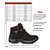 Bota Coturno Adventure Masculino Café em Couro Legítimo e Solado Costurado - Imagem 7