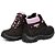 Bota Coturno Adventure Feminino Café-Rosa em Couro Legítimo e Solado Costurado - Imagem 3