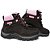 Bota Coturno Adventure Feminino Café-Rosa em Couro Legítimo e Solado Costurado - Imagem 6