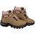 Bota Coturno Adventure Feminino Caqui-Rosa em Couro Legítimo e Solado Costurado - Imagem 6