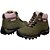 Bota Coturno Adventure Feminino Oliva-Rosa em Couro Legítimo e Solado Costurado - Imagem 3