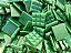 Pastilha Para Mosaico E Artesanato Verde 2X2 - 200 peças - Imagem 1