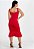 Vestido Alcinha com Babado Vermelho Midi - Imagem 3