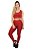 Conjunto Calça Legging e Cropped Basic Vinho - Imagem 1