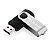 PEN DRIVE 8GB USB 2.0 PRETO MULTILASER TWIST PD587 - Imagem 1
