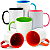 Caneca com alça e interior colorido - Imagem 1