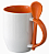 Caneca com colher e interior colorido - Imagem 3