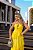 Vestido Longo Amarelo em Tule - Imagem 1