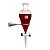 Funil de Separação Squibb (Pera) 125mL C/ Torneira Teflon e Rolha Poli - Imagem 1