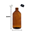 Frasco de Vidro Âmbar 1000ml Com Tampa e Batoque Tipo Pluma - Imagem 2