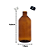 Frasco de Vidro Âmbar 500ml Com Tampa e Batoque Tipo Pluma - Imagem 2