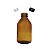 Frasco de Vidro Âmbar 100ml Com Tampa e Batoque Tipo Pluma - Imagem 1