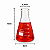 Erlenmeyer 50Ml Boca Estreita Graduado em Vidro Boro 3.3 - Imagem 2