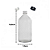 Frasco De Vidro Incolor 500ml C/ Tampa E Batoque Rosca 24mm - Imagem 2