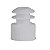 Tampa Para Tubo 12x75mm Tipo Flecha Raiada Cor Natural Pct C/ 1000un - Imagem 1