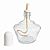Lamparina de Vidro Completa com Tampa e Pavio 150ML - Imagem 1