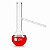 Balao de Destilacao 125ml Com Saida Lateral Vidro Boro - Imagem 1