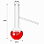 Balao de Destilacao 125ml Com Saida Lateral Vidro Boro - Imagem 2