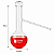 Balao de Destilacao 250ml Com Saida Lateral Vidro Boro - Imagem 2