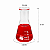Erlenmeyer 25Ml Boca Estreita Graduado em Vidro Boro 3.3 - Imagem 2