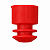 Tampa Para Tubo 12x75mm Tipo Flecha Raiada Cor Vermelha Pct C/ 1000un - Imagem 3