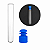 Tampa Para Tubo 12x75mm Tipo Flecha Raiada Cor Azul Pct C/ 1000un - Imagem 2