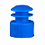 Tampa Para Tubo 12x75mm Tipo Flecha Raiada Cor Azul Pct C/ 1000un - Imagem 1