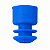 Tampa Para Tubo 12x75mm Tipo Flecha Raiada Cor Azul Pct C/ 1000un - Imagem 3